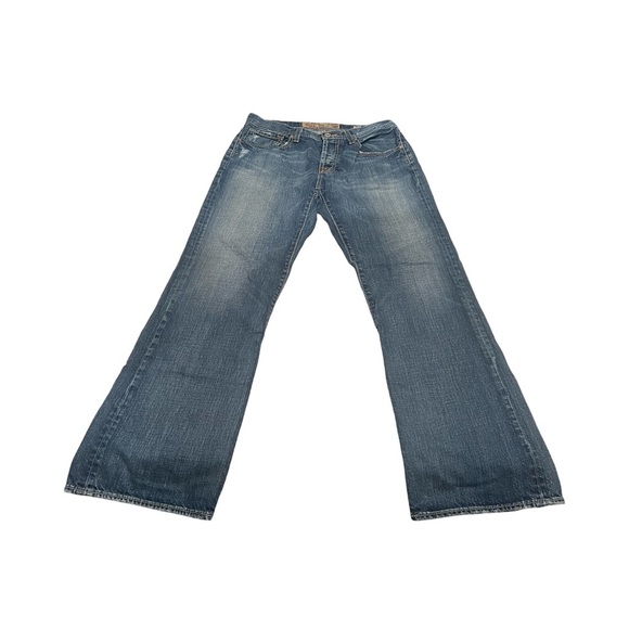 BKE Derek men's Size 31 Straight Distressed Stretch Medium Wash Jeans - Picture 1 of 6